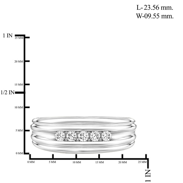 1/4 Carat T.W. Lab Grown Diamond Men's Ring (Assorted color)