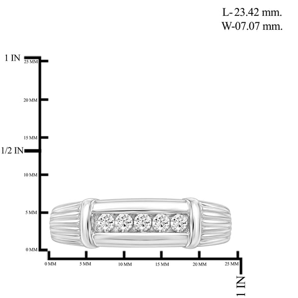 1/4 Carat T.W. Lab Grown Diamond Men's Ring (Assorted color)