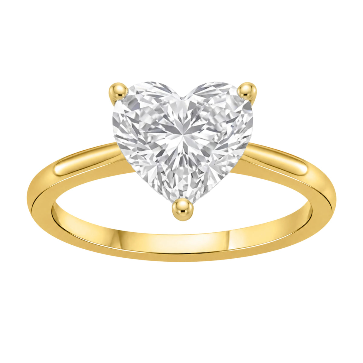 Lab-Grown Diamond Solitaire Engagement Ring in 14K White Gold or 14K Yellow Gold