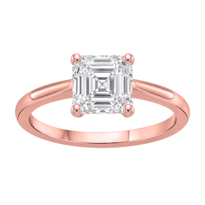 Lab-Grown Diamond Solitaire Engagement Ring in 14K White Gold or 14K Yellow Gold