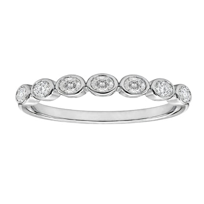 Lab-Grown Diamond Round 7 Stone Ring in 14K White Gold or 14K Yellow Gold