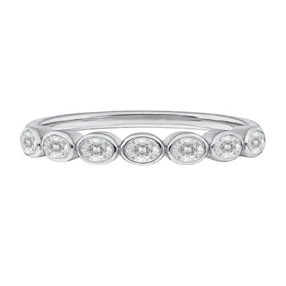 Lab-Grown Diamond Round 7 Stone Ring in 14K White Gold or 14K Yellow Gold