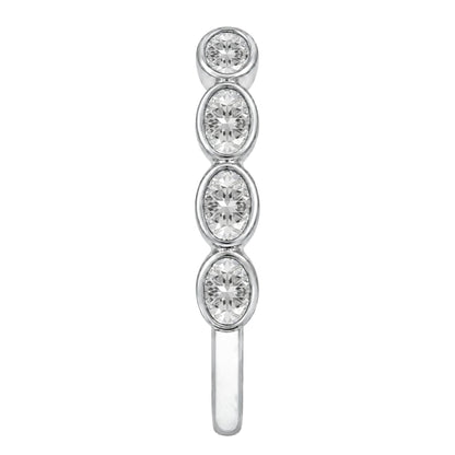 Lab-Grown Diamond Round 7 Stone Ring in 14K White Gold or 14K Yellow Gold