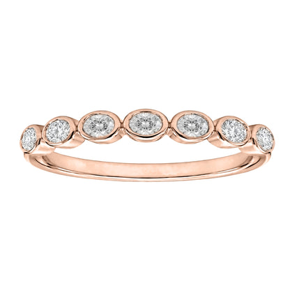 Lab-Grown Diamond Round 7 Stone Ring in 14K White Gold or 14K Yellow Gold