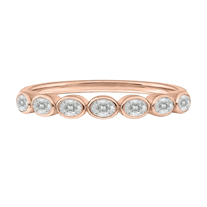 Lab-Grown Diamond Round 7 Stone Ring in 14K White Gold or 14K Yellow Gold