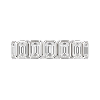 Lab-Grown Diamond Emerald-Cut 7 Stone Ring in 14K White Gold or 14K Yellow Gold