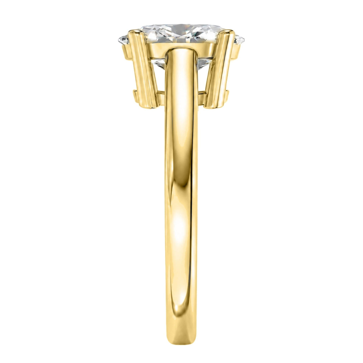 Lab-Grown Diamond Solitaire Engagement Ring in 14K White Gold or 14K Yellow Gold