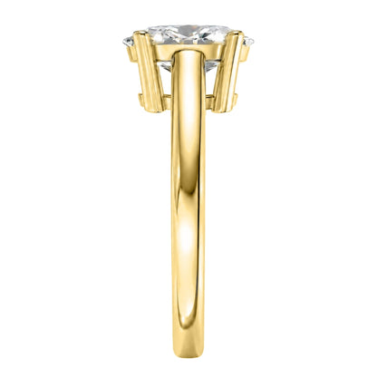 Lab-Grown Diamond Solitaire Engagement Ring in 14K White Gold or 14K Yellow Gold