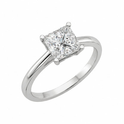 Lab-Grown Diamond Solitaire Engagement Ring in 14K White Gold or 14K Yellow Gold