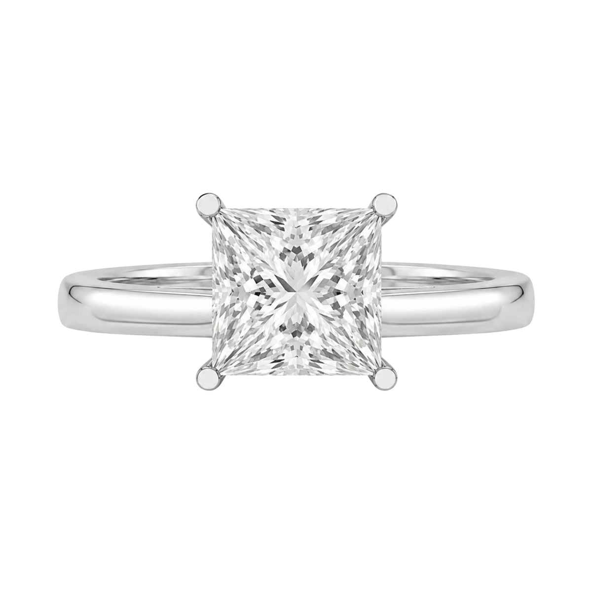 Lab-Grown Diamond Solitaire Engagement Ring in 14K White Gold or 14K Yellow Gold