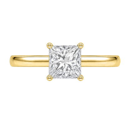 Lab-Grown Diamond Solitaire Engagement Ring in 14K White Gold or 14K Yellow Gold