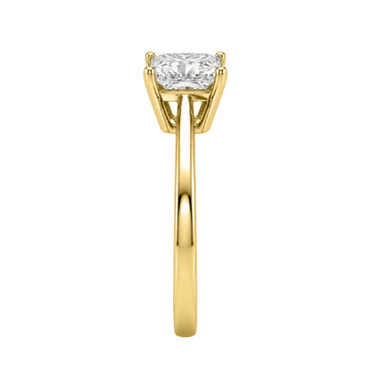 Lab-Grown Diamond Solitaire Engagement Ring in 14K White Gold or 14K Yellow Gold