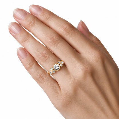 2 ct. T.W. Lab-Grown Diamond Round Seven-Stone Engagement Ring in 14K White Gold or 14K Yellow Gold