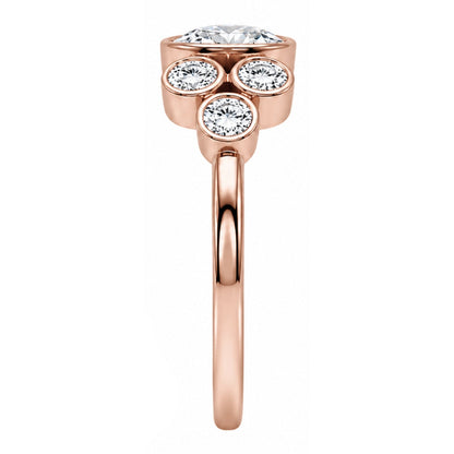2 ct. T.W. Lab-Grown Diamond Round Seven-Stone Engagement Ring in 14K White Gold or 14K Yellow Gold