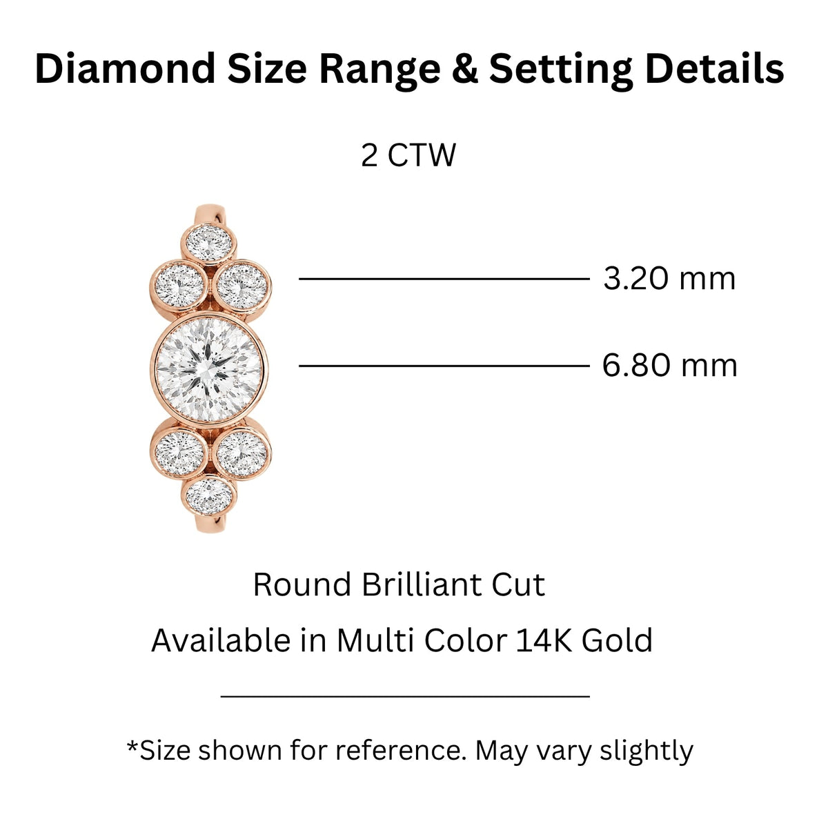 2 ct. T.W. Lab-Grown Diamond Round Seven-Stone Engagement Ring in 14K White Gold or 14K Yellow Gold