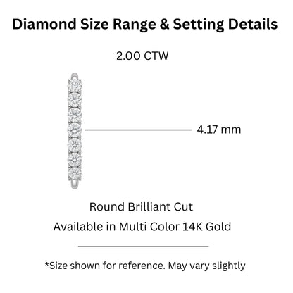 Lab-Grown Diamond Round Seven-Stone Wedding Ring in 14K White Gold or 14K Yellow Gold
