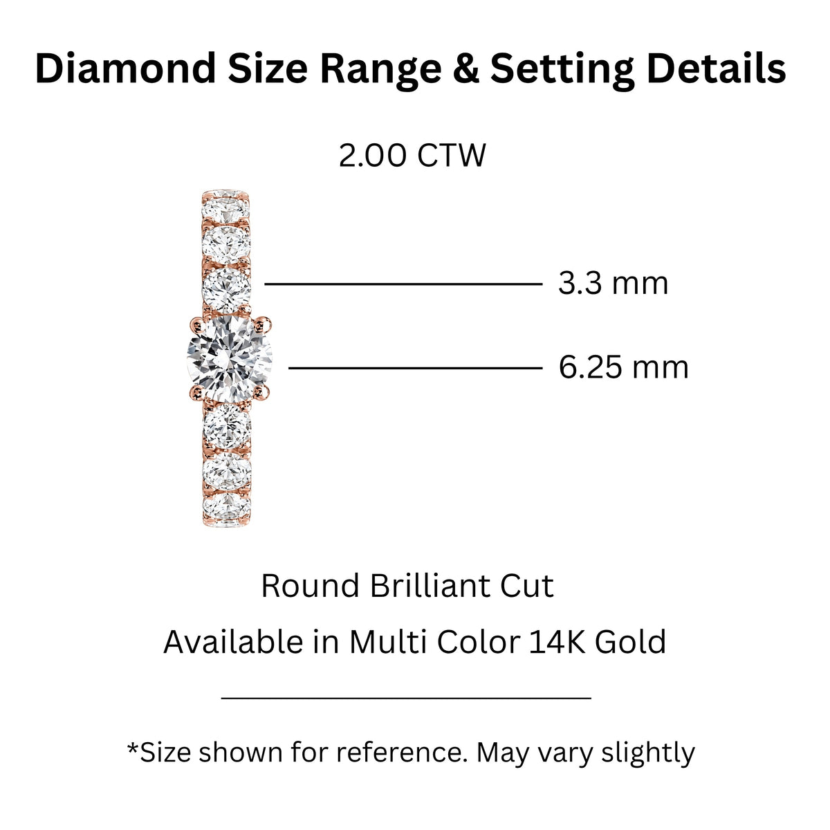 2 ct. T.W. Lab-Grown Diamond Round Engagement Ring in 14K White Gold or 14K Yellow Gold