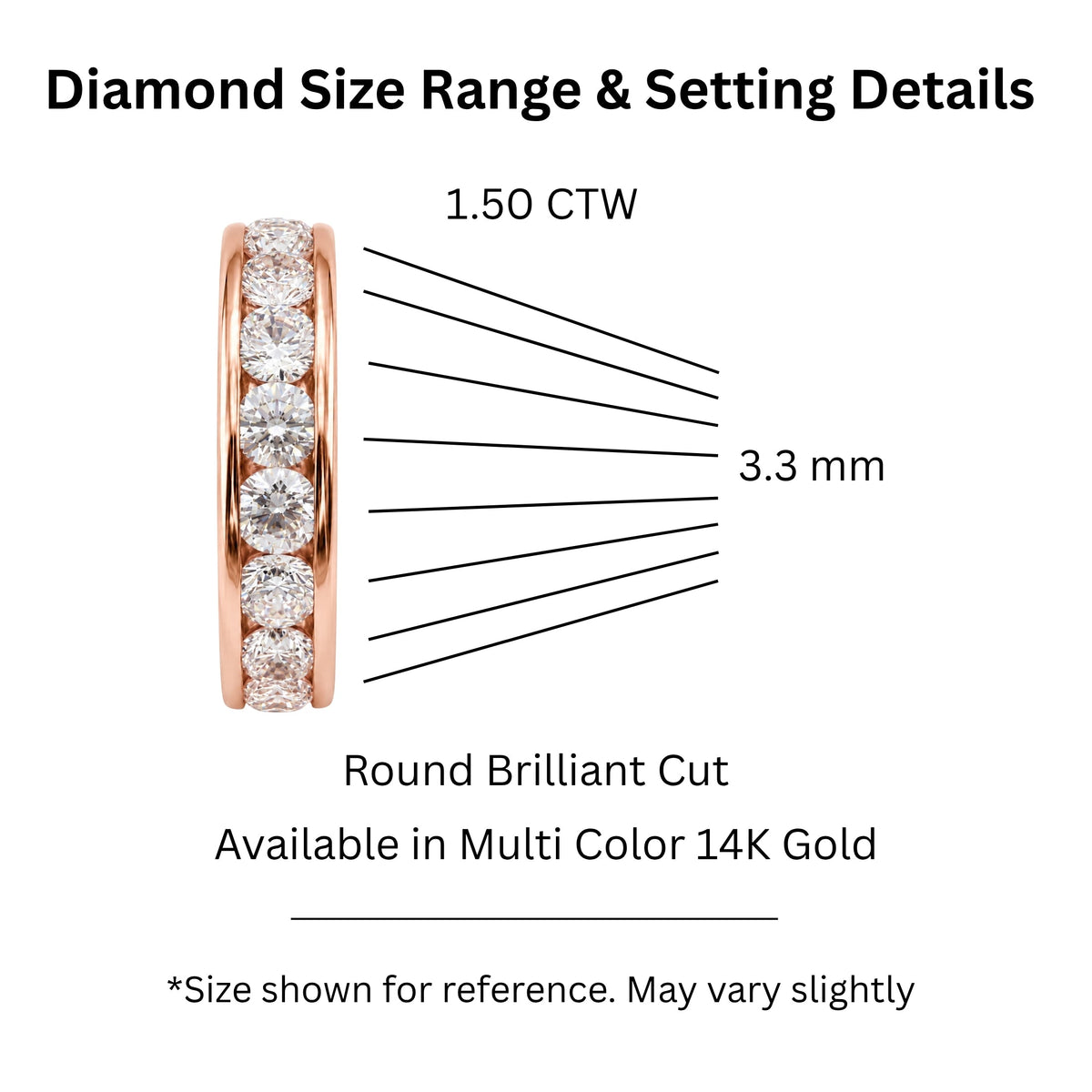 Lab-Grown Diamond Round Eleven-Stone Engagement Ring in 14K White Gold or 14K Yellow Gold