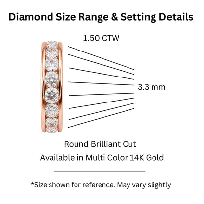 Lab-Grown Diamond Round Eleven-Stone Engagement Ring in 14K White Gold or 14K Yellow Gold