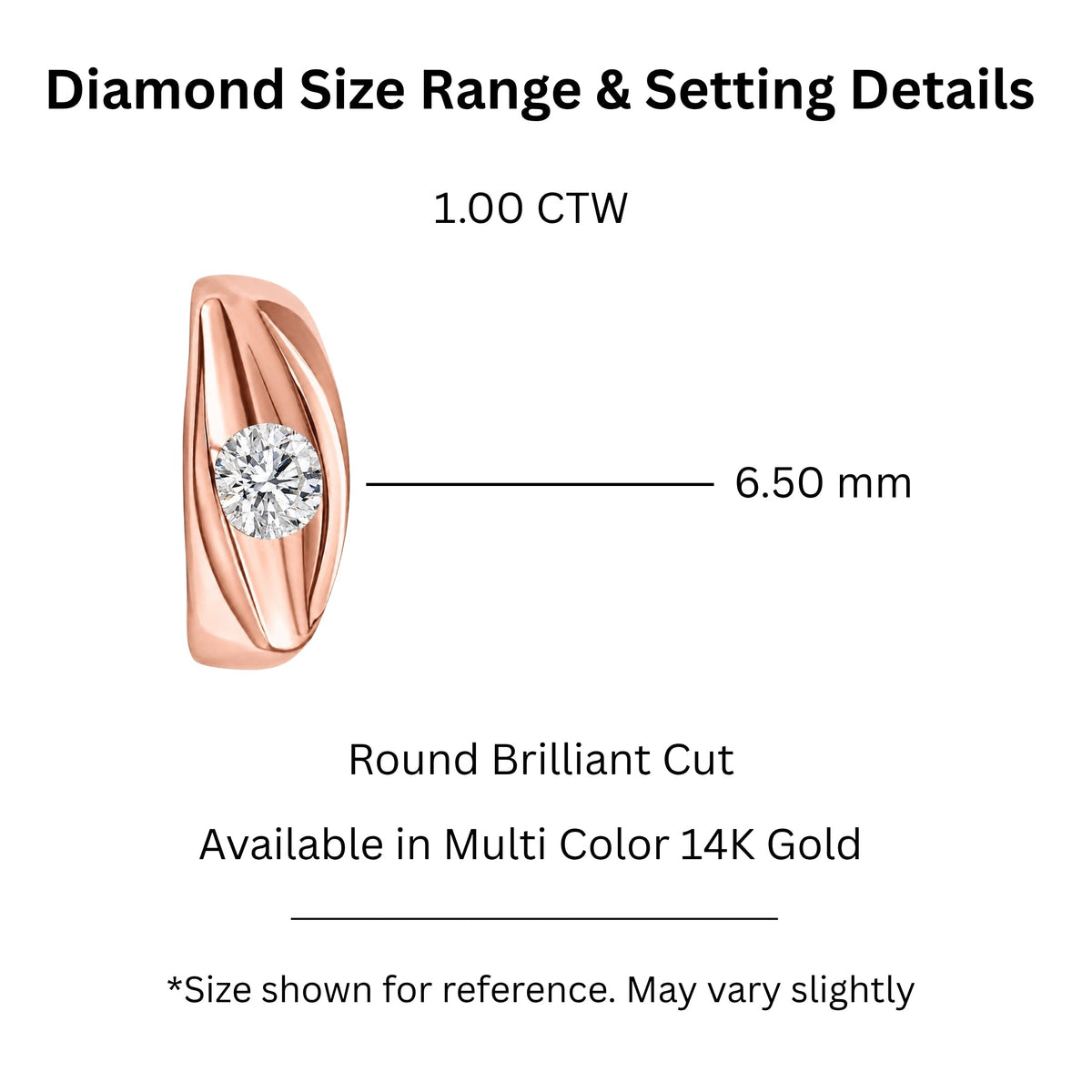1 ct. T.W. Lab-Grown Diamond Round Engagement Ring in 14K White Gold or 14K Yellow Gold