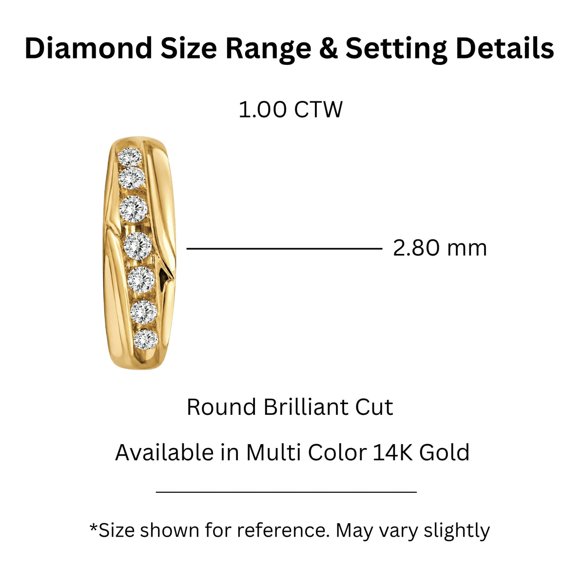 1 ct. T.W. Lab-Grown Diamond Round Seven-Stone Engagement Ring in 14K White Gold or 14K Yellow Gold