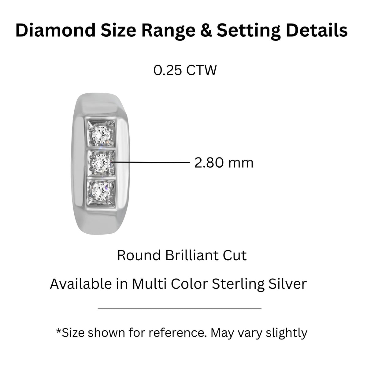 Lab-Grown Diamond Round Three-Stone Engagement Ring in 14K White Gold or 14K Yellow Gold
