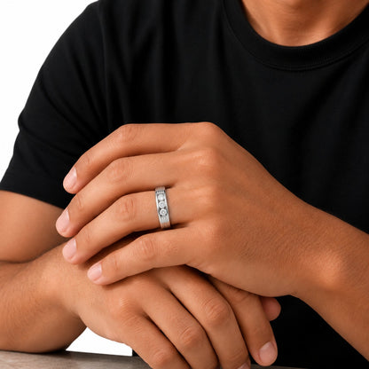 1 ct. T.W. Lab-Grown Diamond Round Three-Stone Engagement Ring in 14K White Gold or 14K Yellow Gold
