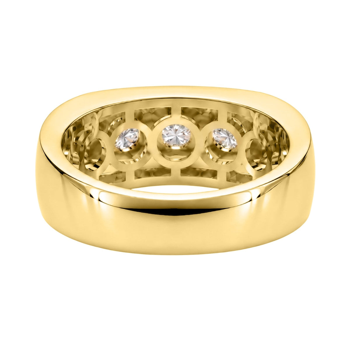 1 ct. T.W. Lab-Grown Diamond Round Three-Stone Engagement Ring in 14K White Gold or 14K Yellow Gold