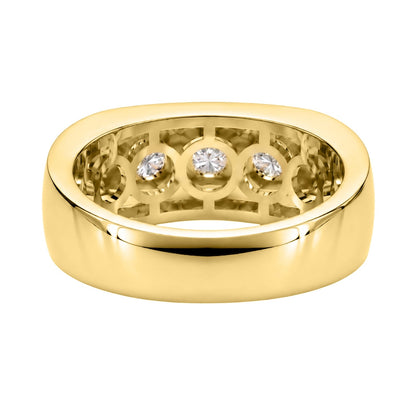 1 ct. T.W. Lab-Grown Diamond Round Three-Stone Engagement Ring in 14K White Gold or 14K Yellow Gold