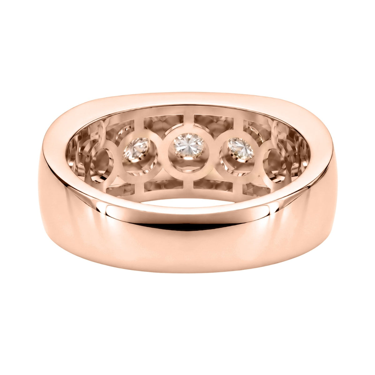 1 ct. T.W. Lab-Grown Diamond Round Three-Stone Engagement Ring in 14K White Gold or 14K Yellow Gold