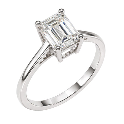 Lab-Grown Diamond Solitaire Engagement Ring in 14K White Gold or 14K Yellow Gold