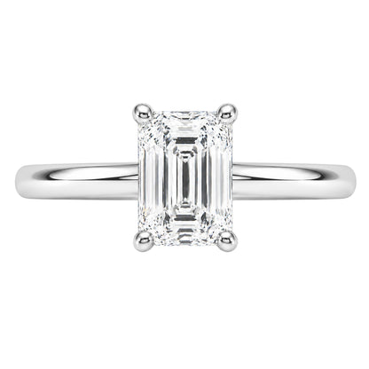 Lab-Grown Diamond Solitaire Engagement Ring in 14K White Gold or 14K Yellow Gold