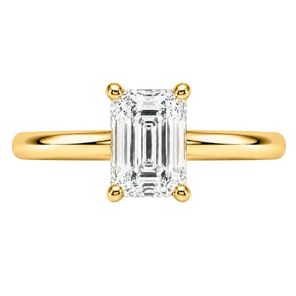 Lab-Grown Diamond Solitaire Engagement Ring in 14K White Gold or 14K Yellow Gold