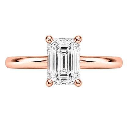 Lab-Grown Diamond Solitaire Engagement Ring in 14K White Gold or 14K Yellow Gold