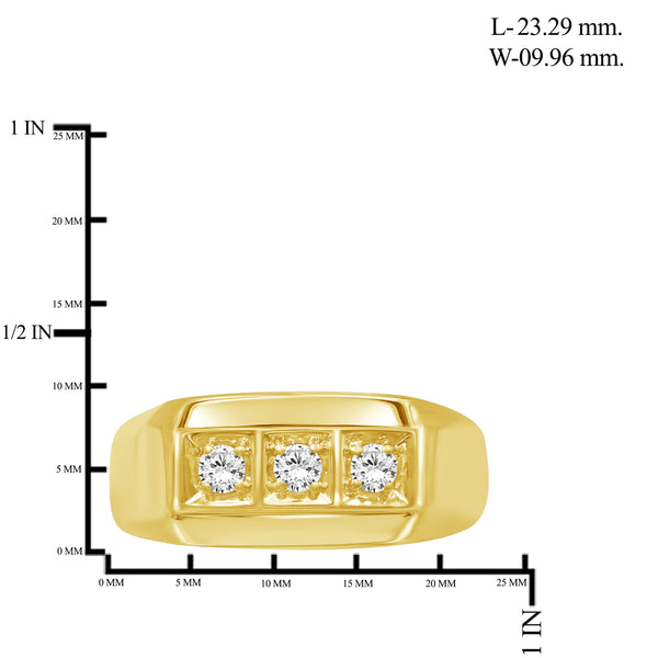 1/4 Carat T.W. Lab Grown Diamond Men's Ring (Assorted color)
