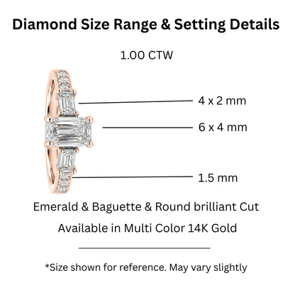 1 ct. T.W. Lab-Grown Diamond Round Engagement Ring in 14K White Gold or 14K Yellow Gold
