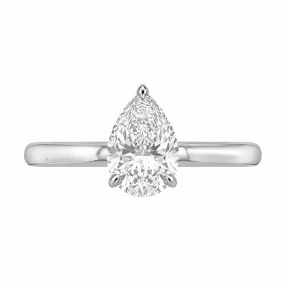 Lab-Grown Diamond Solitaire Engagement Ring in 14K White Gold or 14K Yellow Gold
