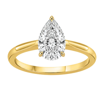 Lab-Grown Diamond Solitaire Engagement Ring in 14K White Gold or 14K Yellow Gold
