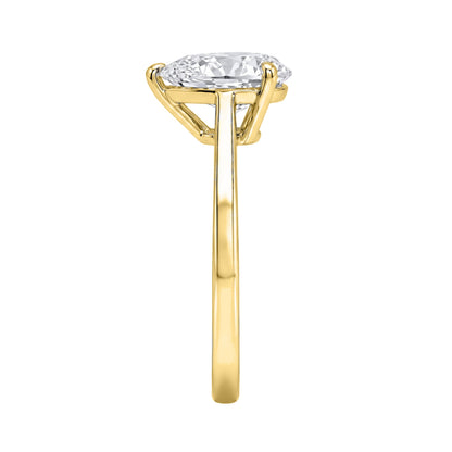 Lab-Grown Diamond Solitaire Engagement Ring in 14K White Gold or 14K Yellow Gold