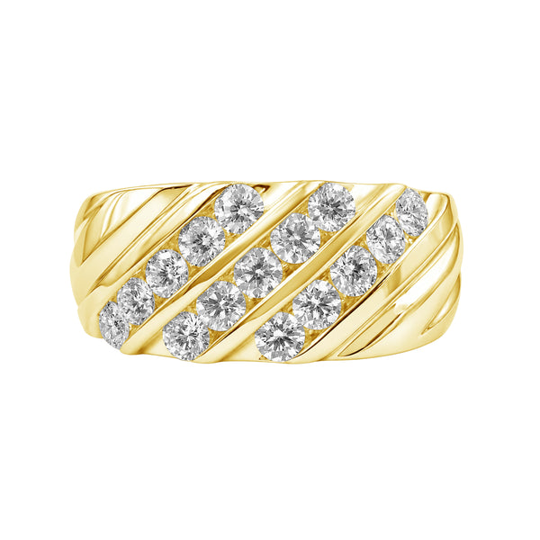2.00 Carat T.W. Lab Grown Diamond Men's Ring (Assorted color)