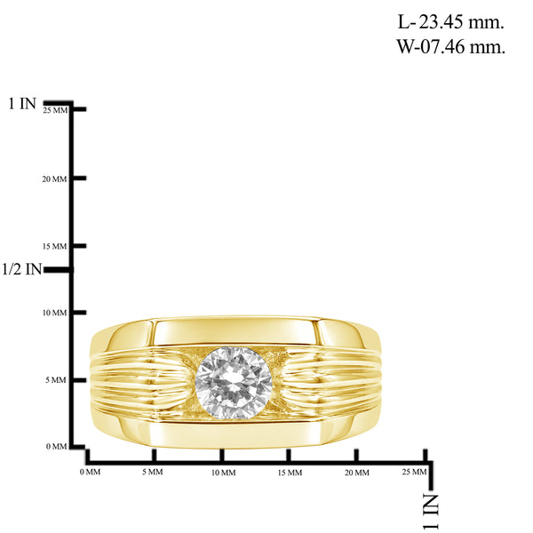 1.00 Carat T.W. Lab Grown Diamond Men's Ring (Assorted color)