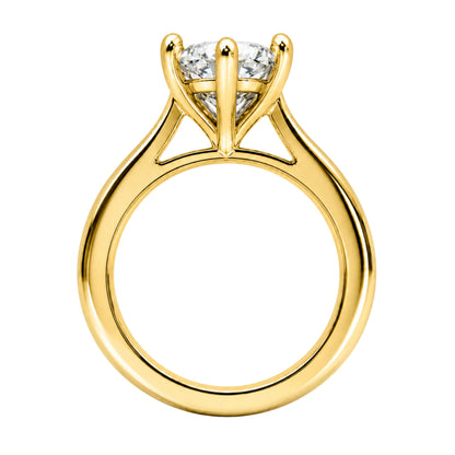 Lab-Grown Diamond Marquise Cut Solitaire Engagement Ring in 14K White Gold or 14K Yellow Gold