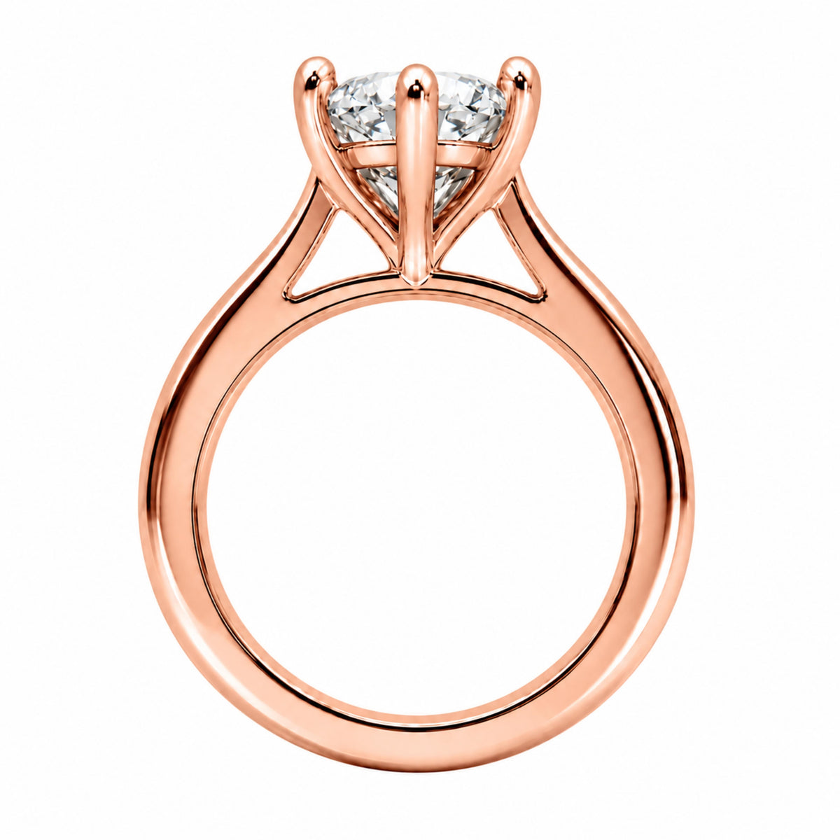 Lab-Grown Diamond Marquise Cut Solitaire Engagement Ring in 14K White Gold or 14K Yellow Gold