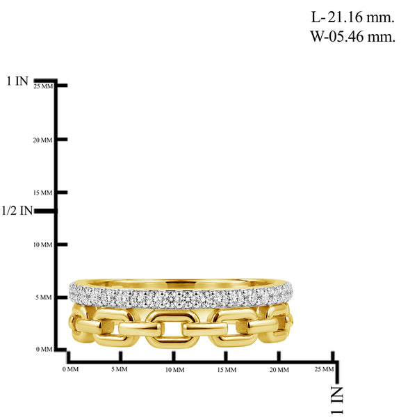 1/2 Carat T.W. Lab Grown Diamond Ring (Assorted colors)