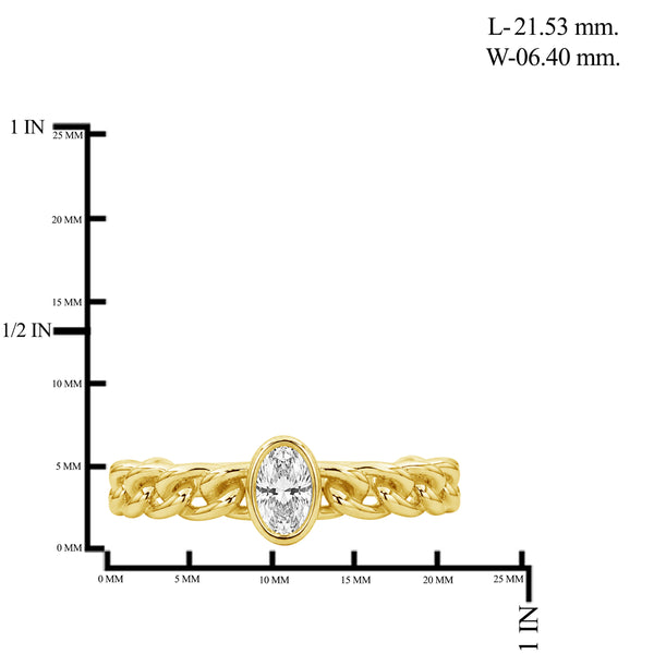 1/4 Carat T.W. Lab Grown Diamond Ring (Assorted colors)