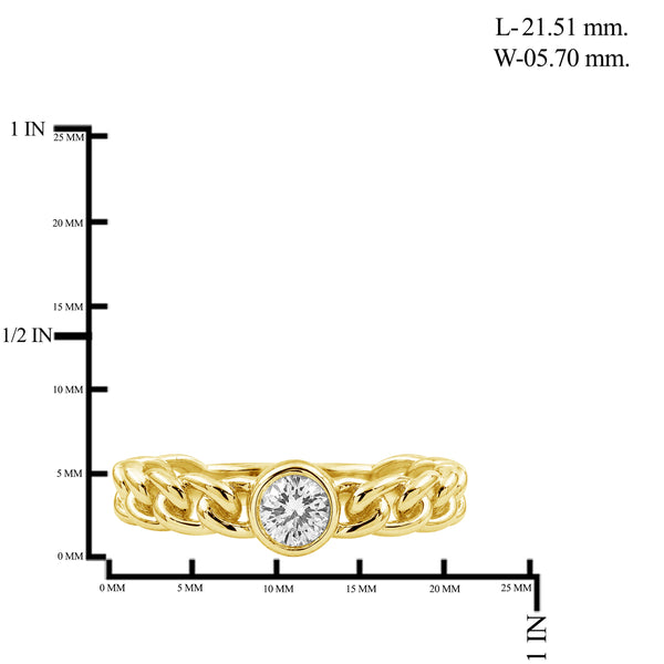 1/4 Carat T.W. Lab Grown Diamond Ring (Assorted colors)