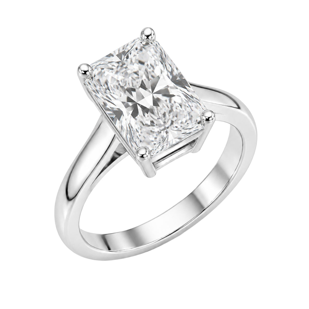 Lab-Grown Diamond Solitaire Engagement Ring in 14K White Gold or 14K Yellow Gold