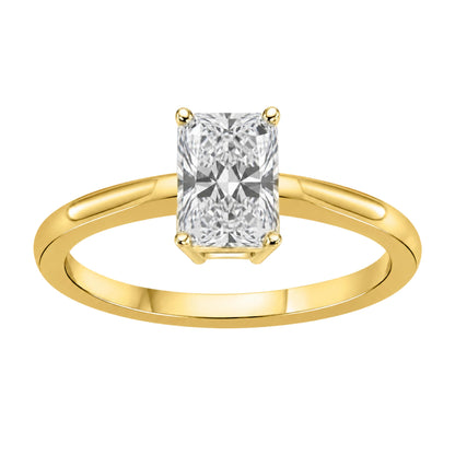 Lab-Grown Diamond Solitaire Engagement Ring in 14K White Gold or 14K Yellow Gold