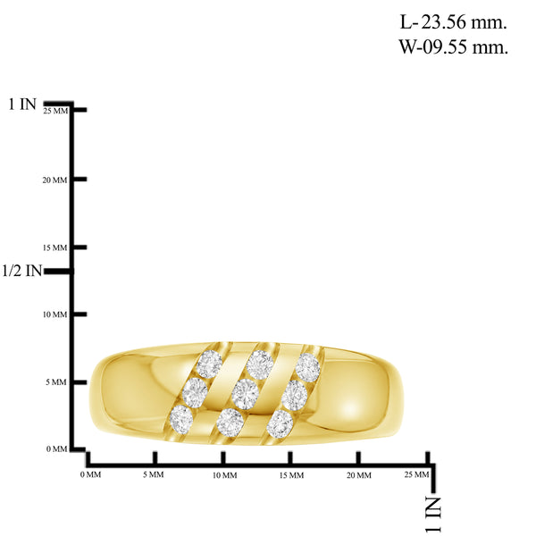 1/4 Carat T.W. Lab Grown Diamond Men's Ring (Assorted color)