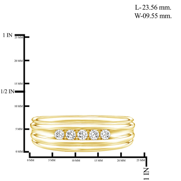 1/4 Carat T.W. Lab Grown Diamond Men's Ring (Assorted color)